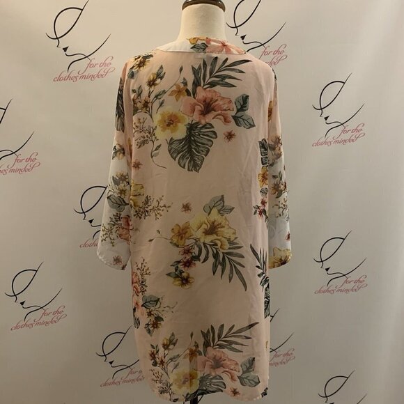 Derek Heart. Size Large. Pink Open Cardigan Kimono Duster Topper. B41 - Picture 2 of 8